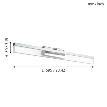 Bra Palmital, 1x10W LED, 3000K, 1300LM, chromium color-1