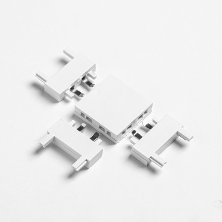 Connector ultra-shaped T-shaped white 4.6x3.6x0.6 cm-1