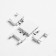 Connector ultra-shaped T-shaped white 4.6x3.6x0.6 cm
