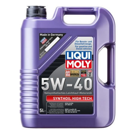Motor oil Liquimoly Synthoil High Tech 5W-40 SN A3/B4, synthetic, 5 liters