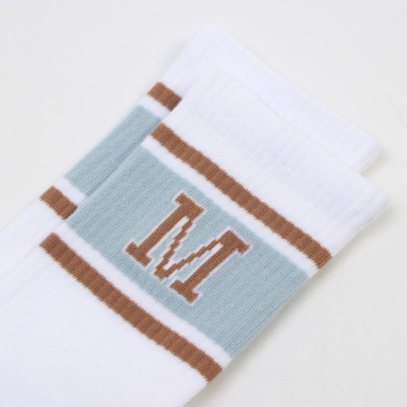 Male socks, white color, size 25-27-1