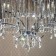 Suspended chandelier Citilux "Inga" CL335181, 59x58x120 cm, 8x60W, e14, gray color