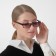 Ready glasses east 6617 tinted, black color, bent puff, -3