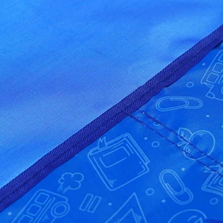 Apron for labor + sleevens, 550 x 440/250 x 160 mm, size M (height 122-158), calligrata "pencils", blue-2
