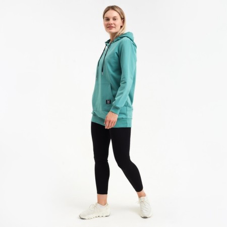 Female hoodies, menthol color, size 46-3