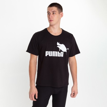 Male T -shirt Pumba, Black color, size 54