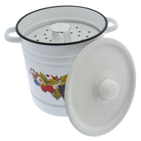 Poznitsa-mantoring, 12 l, 4 inserts, plastic handle, white color, spell mix-7