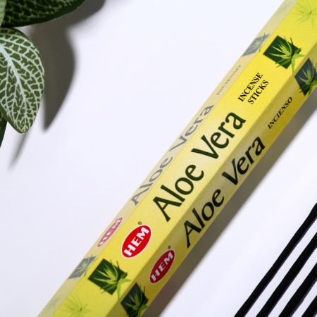 Incense hem "Aloe Vera. Alo", 20 sticks in packaging, hexagon-1
