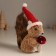 Decor "Squirrel with a mushroom in the New Year's cap" 8x18x17 cm