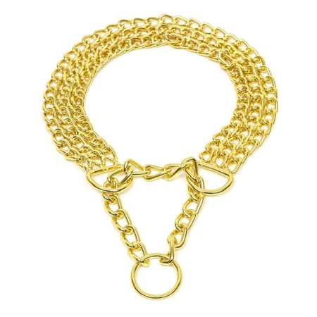 Collar - half -knitwear three -row, 50 cm, wire thickness 2.5 mm, golden-1