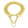 Collar - half -knitwear three -row, 50 cm, wire thickness 2.5 mm, golden
