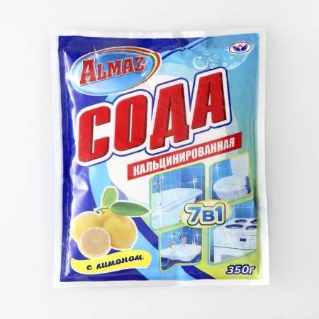 Calcinated soda almaz, lemon, 350 g