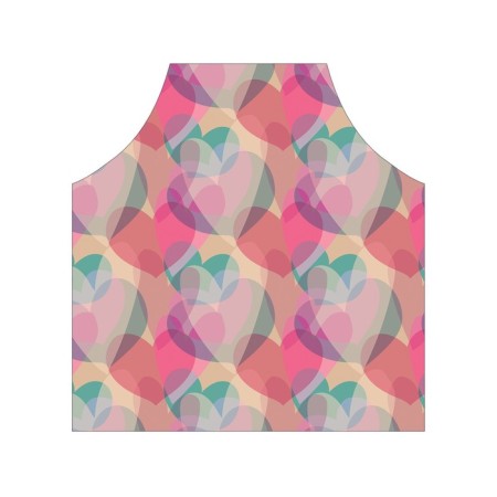 Apron of a kitchen with a “side of hearts”, adjustable, size OS-2