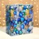 New Year. Gift box New Year's box is large gift with a plastic handle "Shine" 285x140x330 mm.