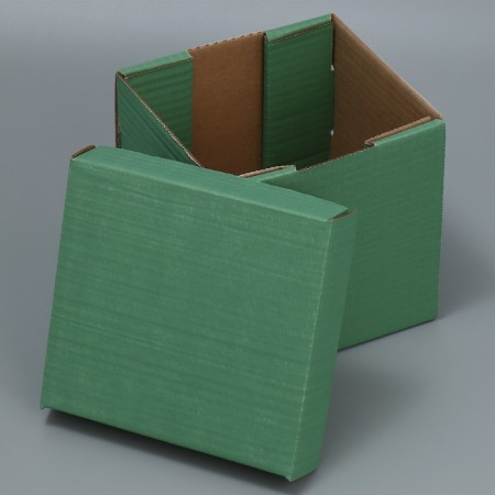 Gift folding box, packaging, “olive”, 16.6 x 15.5 x 15.3 cm-1