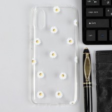 Чехол iBox Art, для телефона Xiaomi Redmi 9A, силиконовый, прозрачный, ромашка