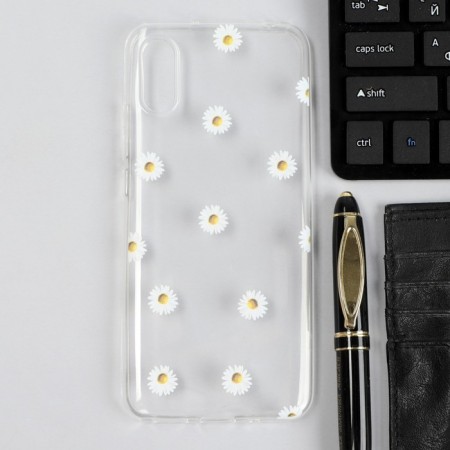 Ibox Art Case, for Xiaomi Redmi 9a, silicone, transparent, chamomile