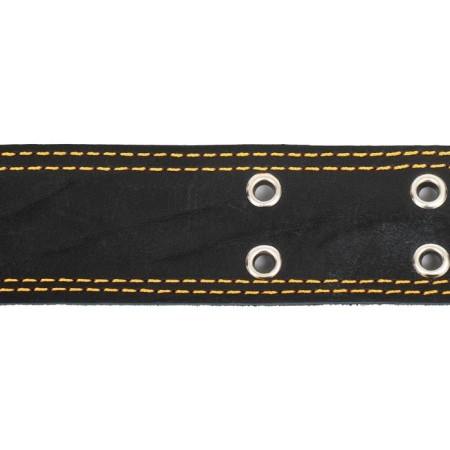 Leather collar on synthetic winterizer, dimensionless, 83 x 4.5 cm, Osh 20-71 cm, black-4