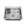 Kitchen sink "RMS" MR-5050, mortise, thickness 3.0 and 1 mm, basket, dispenser, satin