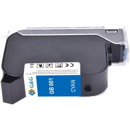 Cartridge G&G GB-001C, for G&G GG-HH1001, 42 ml, blue color-1