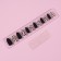 Leo patching nails, 12 pcs, with glue plates, almond shape, black, beige