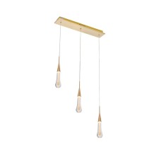 Подвес «Гутта», размер 50x7x200 см, 9Вт, LED, 3000K