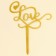 Topper "Love", Color Gold