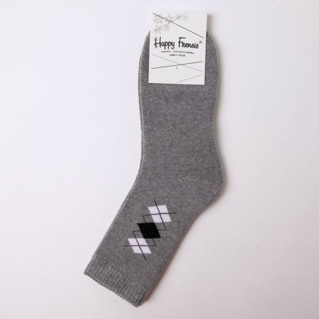 Socks male terry, gray color, size 25-27-2