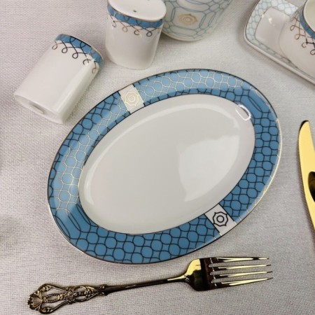 Oval Lenardi dish "Tiffany", length 23 cm