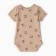 Body baby with short sleeve, beige color, height 74
