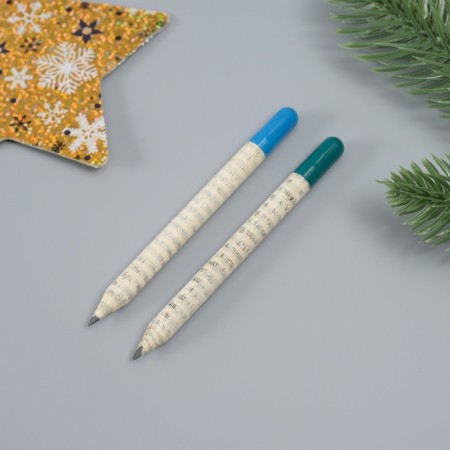 Growing gift pencils mini "blue spruce + pine" set 2 pcs.-4