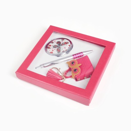 Gift set 3v1 (pen, keychain, mirror)-1