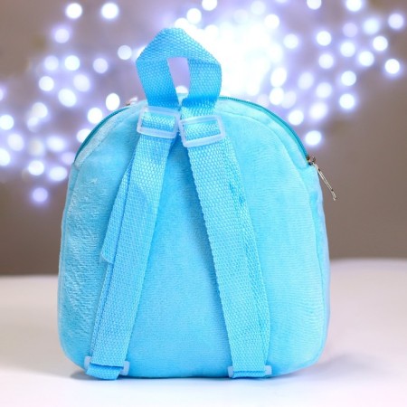 Baby plush backpack for the girl "Kitik", with a pocket, 22 × 17 cm-3