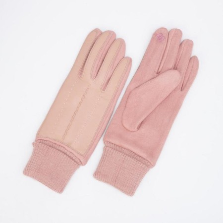 Gloves are female, dimensionless, without insulation, pink color
