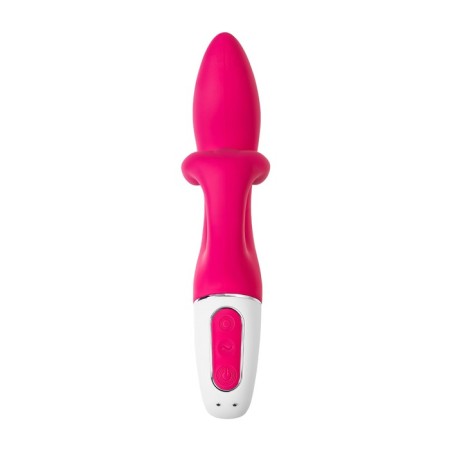 Unrealistic vibrator Satiffyer Embrace Me, silicone, red color-1