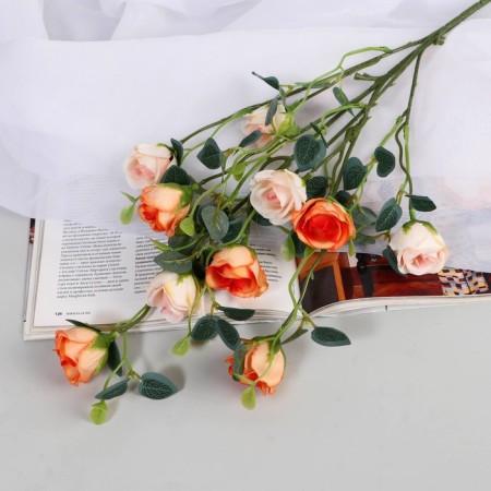 Artificial flowers "Eustoma rose" 47 cm, mix-3