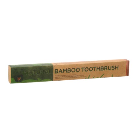 Middle bamboo toothbrush, 5 pieces, mix of flowers-26