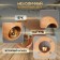 Magnetic beech bell "Round" 7.5x7.5x3 cm