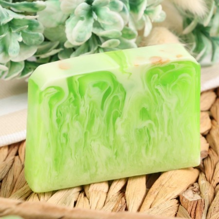 SPA soap - care for the bathhouse and sauna "Lime - Oatmeal Clappers" Dobroparov Handing work 80 grams-1