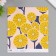 Scrapbooking paper "Yellow flowers" density 180 grams set 10 pcs 15.5x17 cm