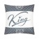 Ethel pillow "King" 40x40 cm, velor, 100% p/e