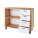 Komod Katrin-12, 1204 x 450 x 950, oak craft gold/white