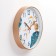 Wall clock, series: interior, "fish", smooth move, d-30 cm, aa