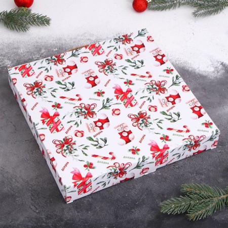 Menzhitsa 5 cells of the new year, d = 25.5 cm, white color-3