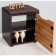 Malt Light Tumble, 380 × 300 × 425 mm, wenge color / oak craft golden