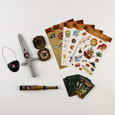 Carnival set "Brave Pirate" with a crocodile game-4