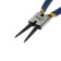 The puller of the external locking rings of the tundra, straight lips on the squeeze, 150 mm