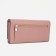 Women's wallet on magnets, pink color