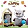 Soft toy "September 1: an owl with a globe", the color is gray