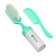 A set of combs with a rattle "Baby", 2 pcs., Biryuzovaya color, Mix drawing